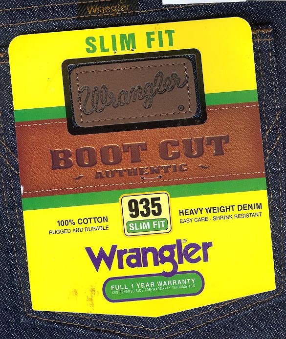 wrangler slim fit bootcut jeans